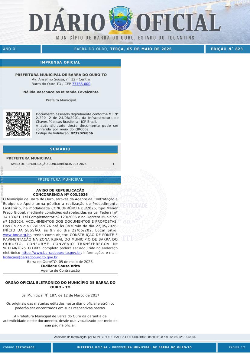 Capa da edição
