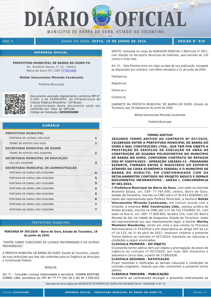 Capa da edição