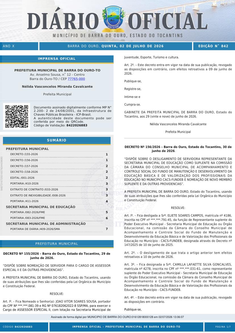Capa da edição