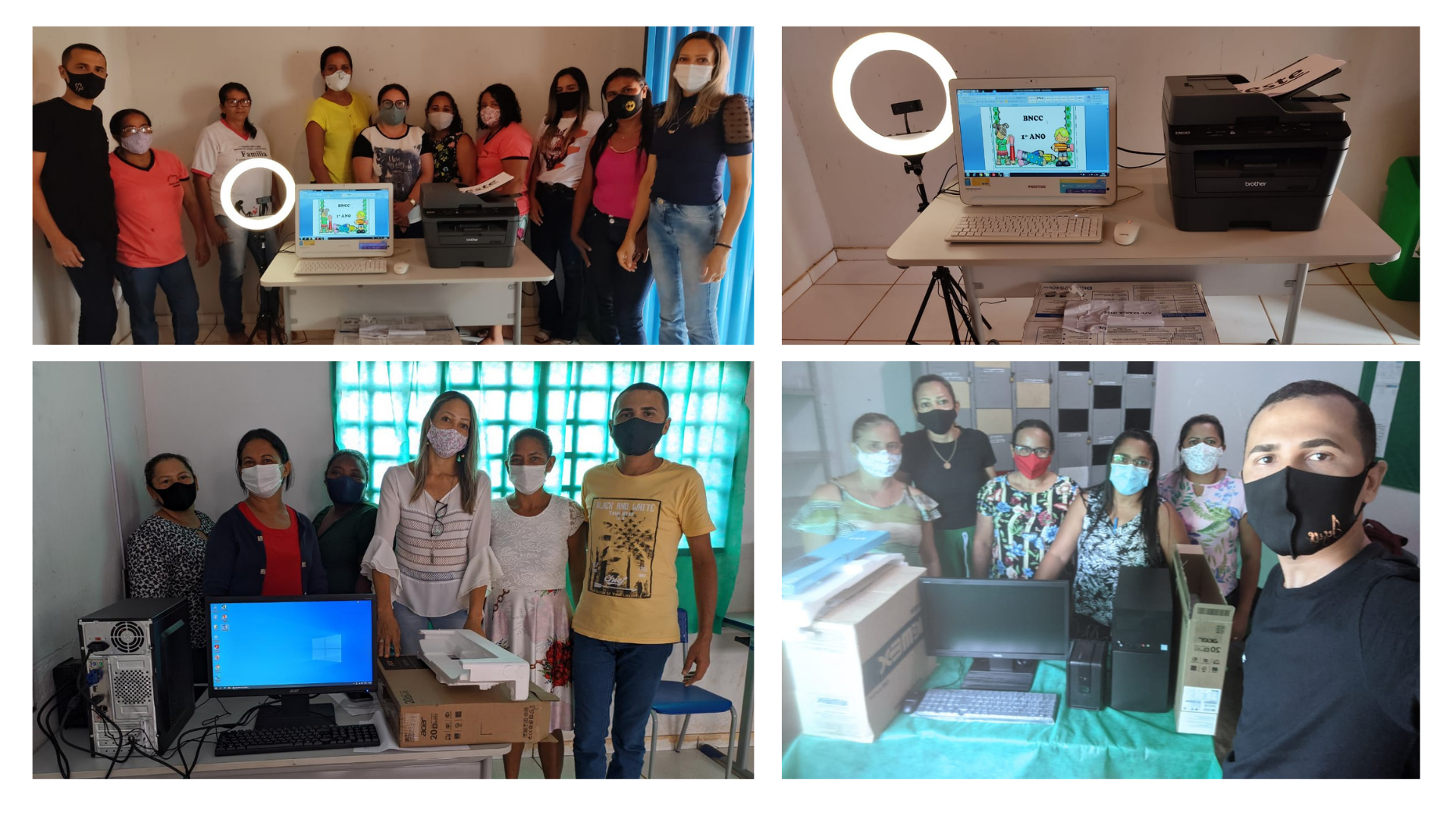 Prefeitura de Barra do Ouro entrega kits de informática aos professores da rede Municipal para suporte nas aulas remotas 