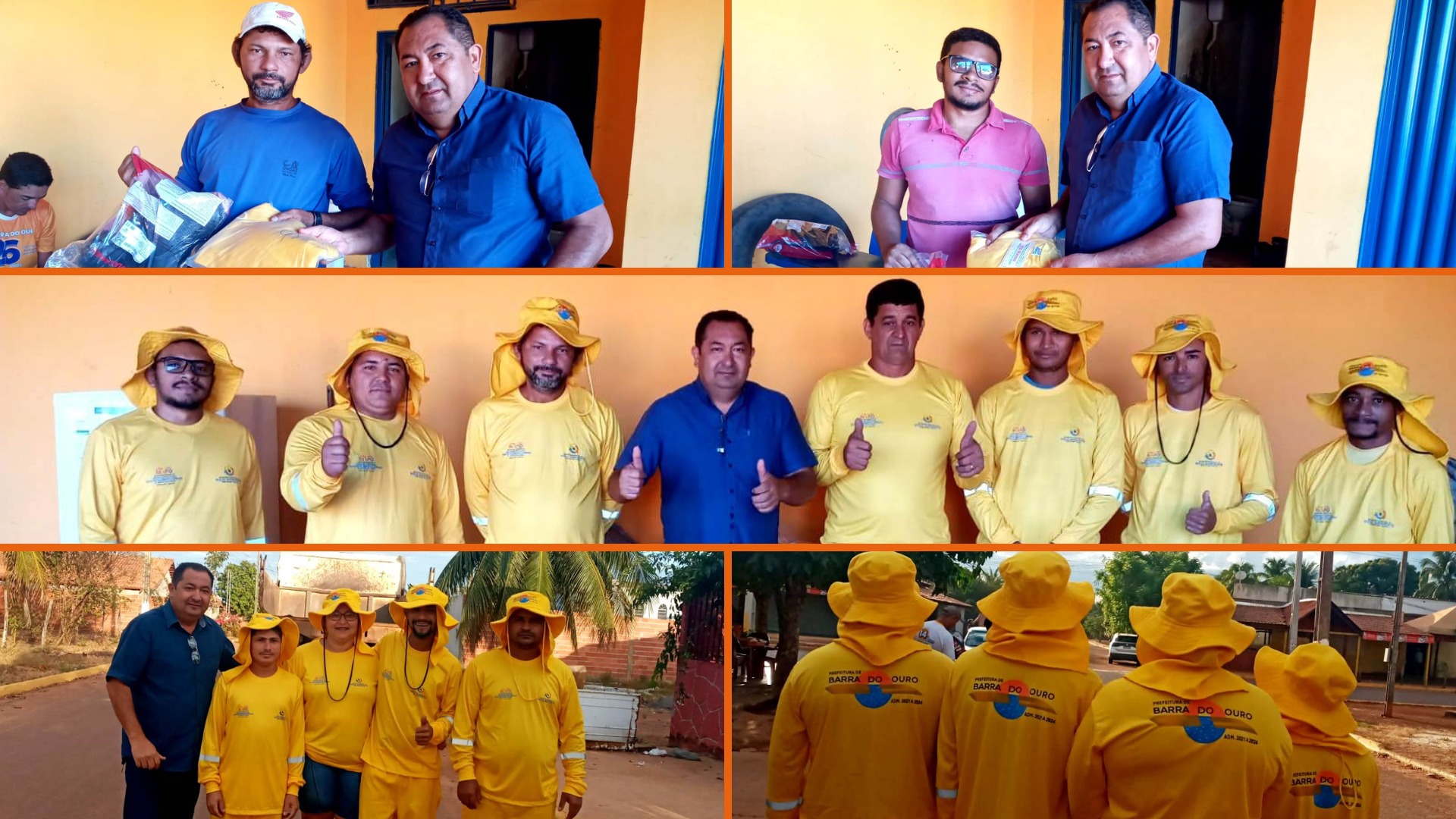 Prefeitura de Barra do Ouro entrega uniformes e equipamentos de proteção aos garis do Município
